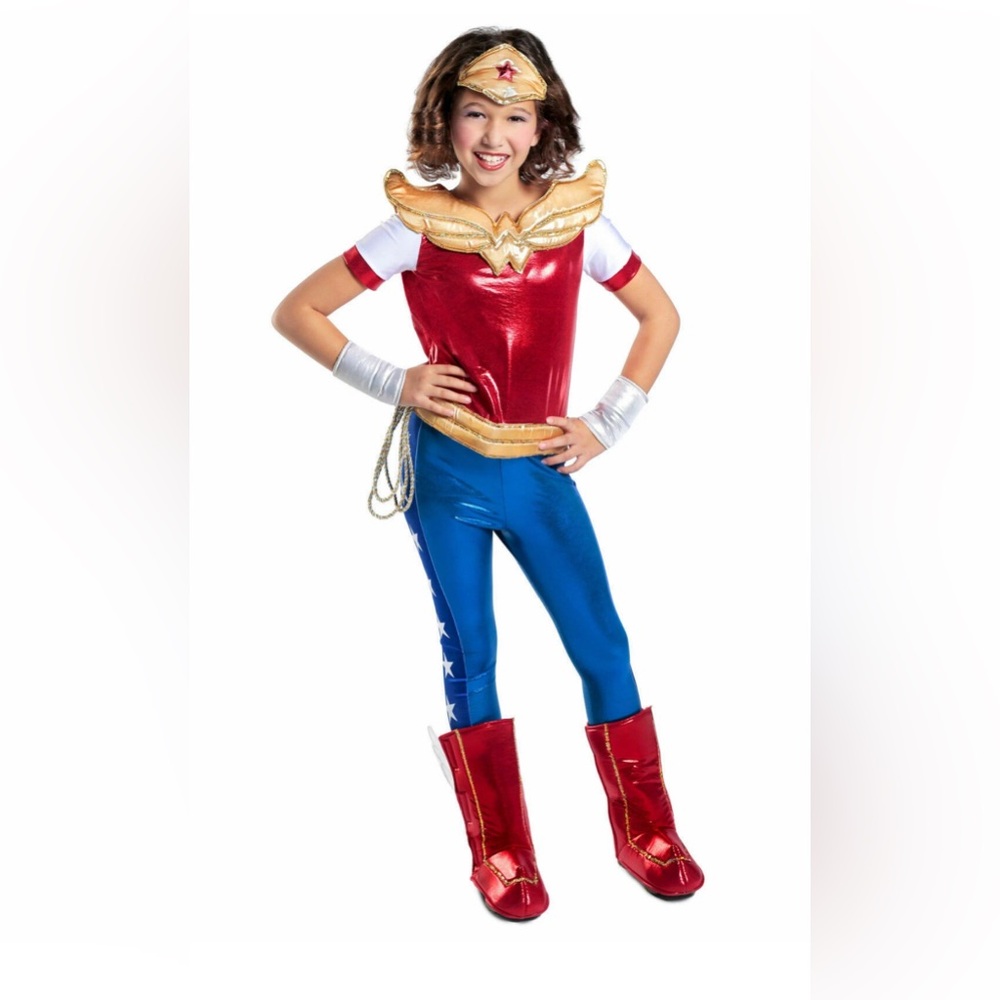 DC SuperHero Girls Premium Wonder Woman™ Super Hero Kids Costume L 9/10 Girls
